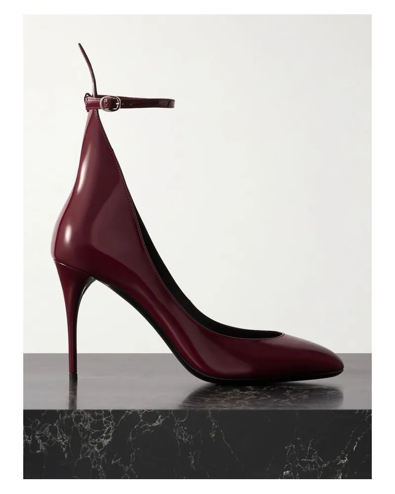 Alaïa 90 Pumps Aus Lackleder - Burgunder Burgunder