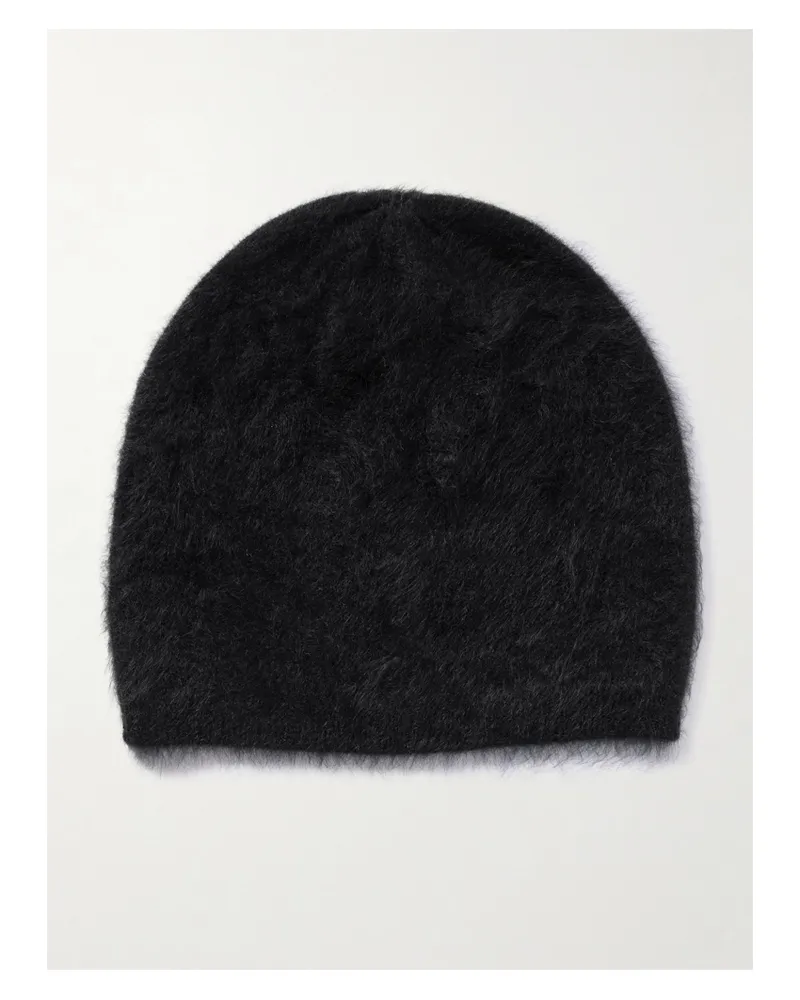 Lisa Yang Beanie Aus Gebürstetem Kaschmir - Schwarz Schwarz