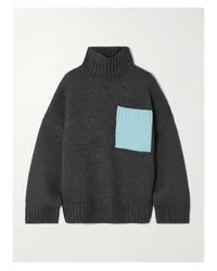 J.W.Anderson Zweifarbiger Oversized-pullover aus Strick Grau