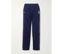 New York Yankees Serif Jogginghose Mit Streifen Und Stickerei - Blau