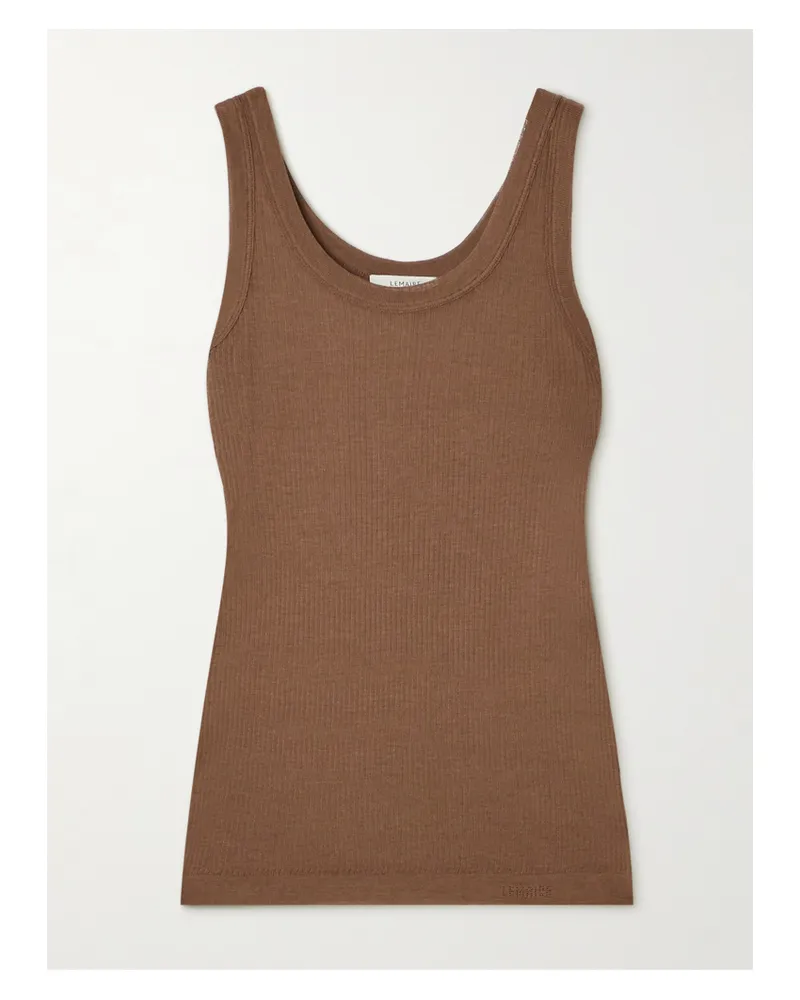Christophe Lemaire Tanktop Aus Rippstrick - Braun Braun