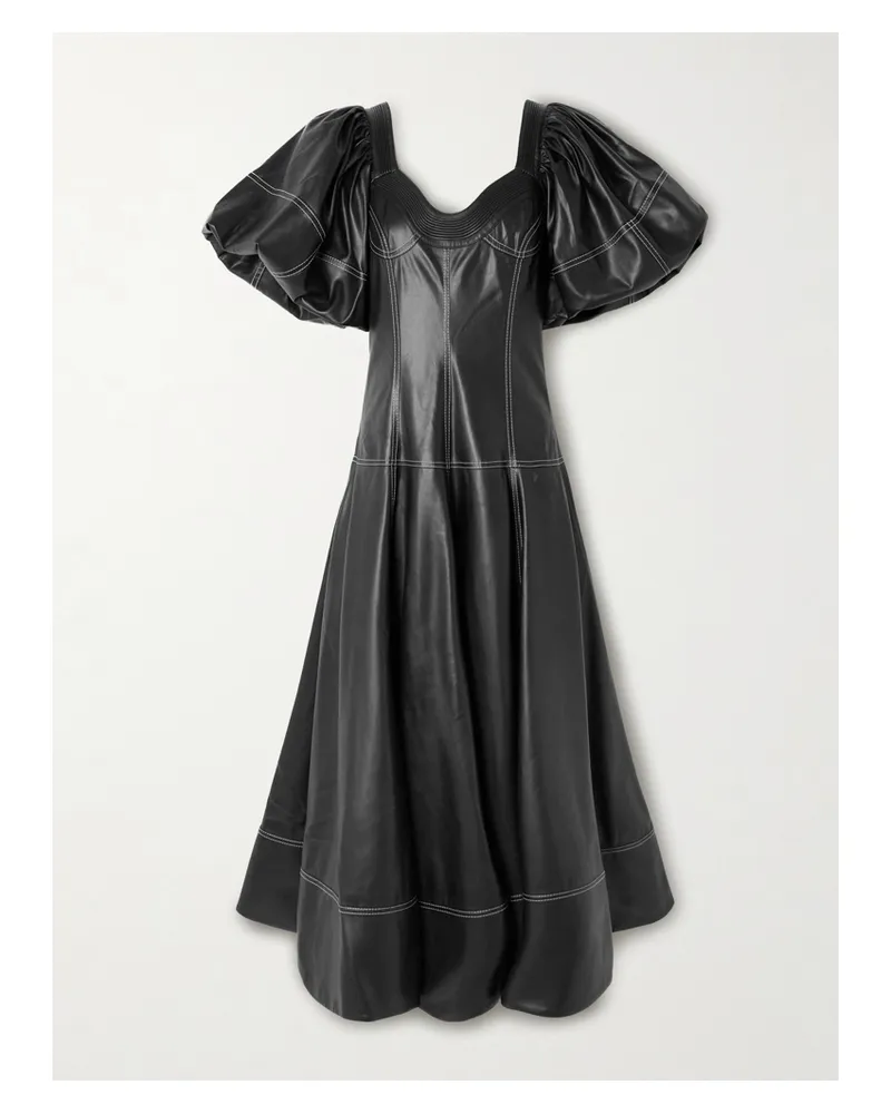 Aje. Ether Maxikleid Mit Kontrastnähten - Schwarz Schwarz