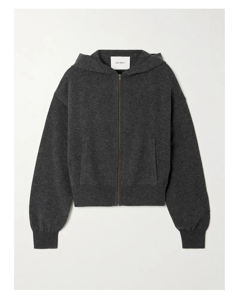 Lisa Yang Ilie Cashmere Hoodie - Gray Gray