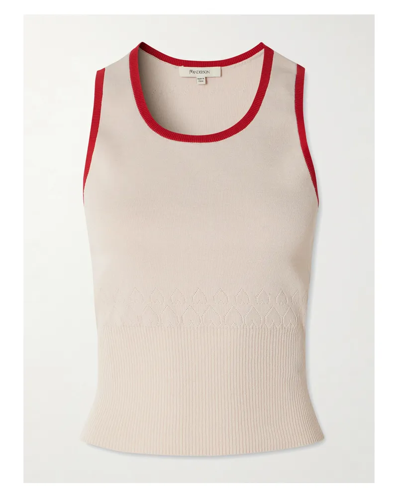 J.W.Anderson Tanktop Aus Jersey Aus Einer Baumwollmischung - Ecru Ecru
