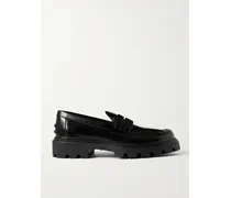 Gomma Pesante Loafers Aus Glanzleder - Schwarz