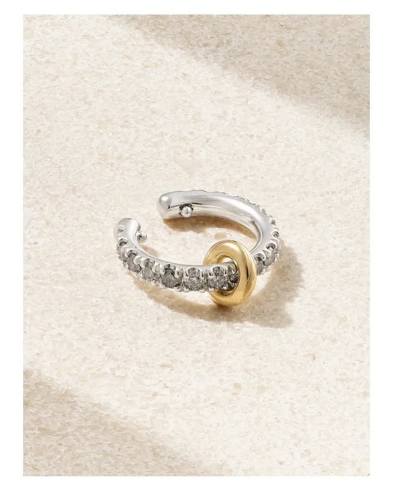 Spinelli Kilcollin Ear Cuff Aus 18 karat Gold Und Sterlingsilber Mit Diamanten Gold