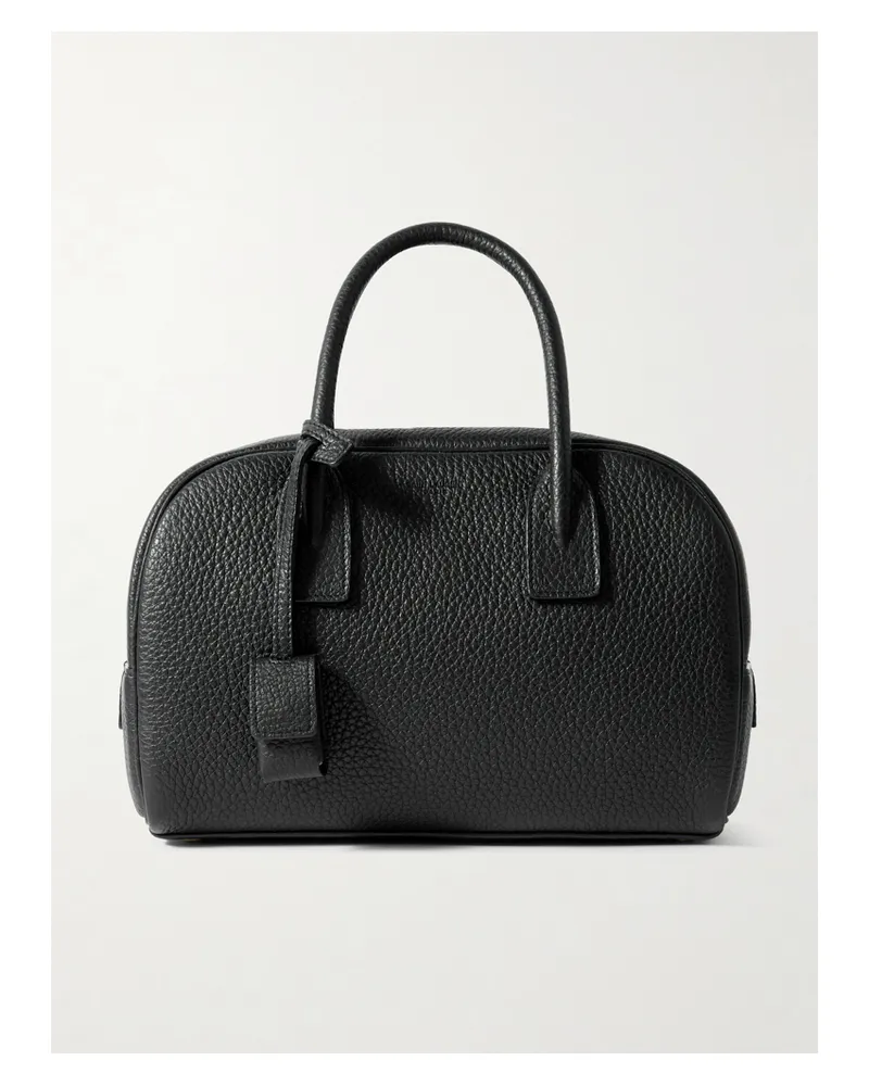 Saint Laurent Boston Textured-leather Tote - Black Black