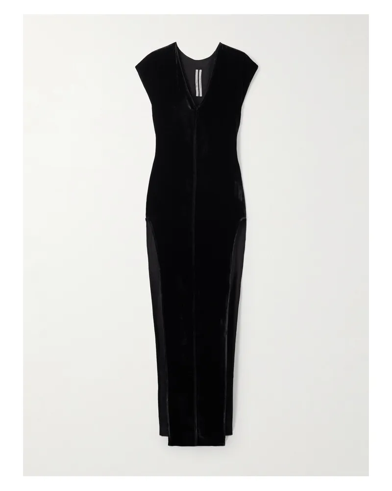 Rick Owens Arrowhead Robe Aus Samt - Schwarz Schwarz