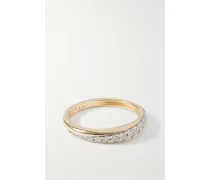 Twist Ring aus 10 Karat  mit Diamanten