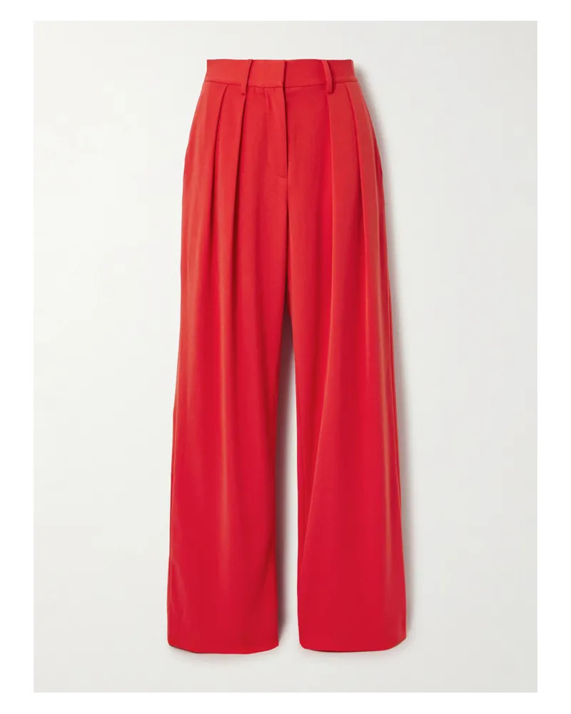 STAUD Luisa Bundfaltenhose Rot