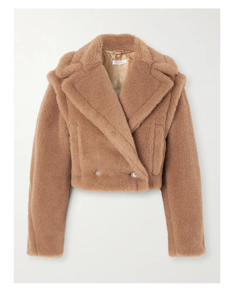 Max Mara Santos Wandelbare, Doppelreihige Wendejacke Aus Einer Kamelhaar-seidenmischung - Braun Braun