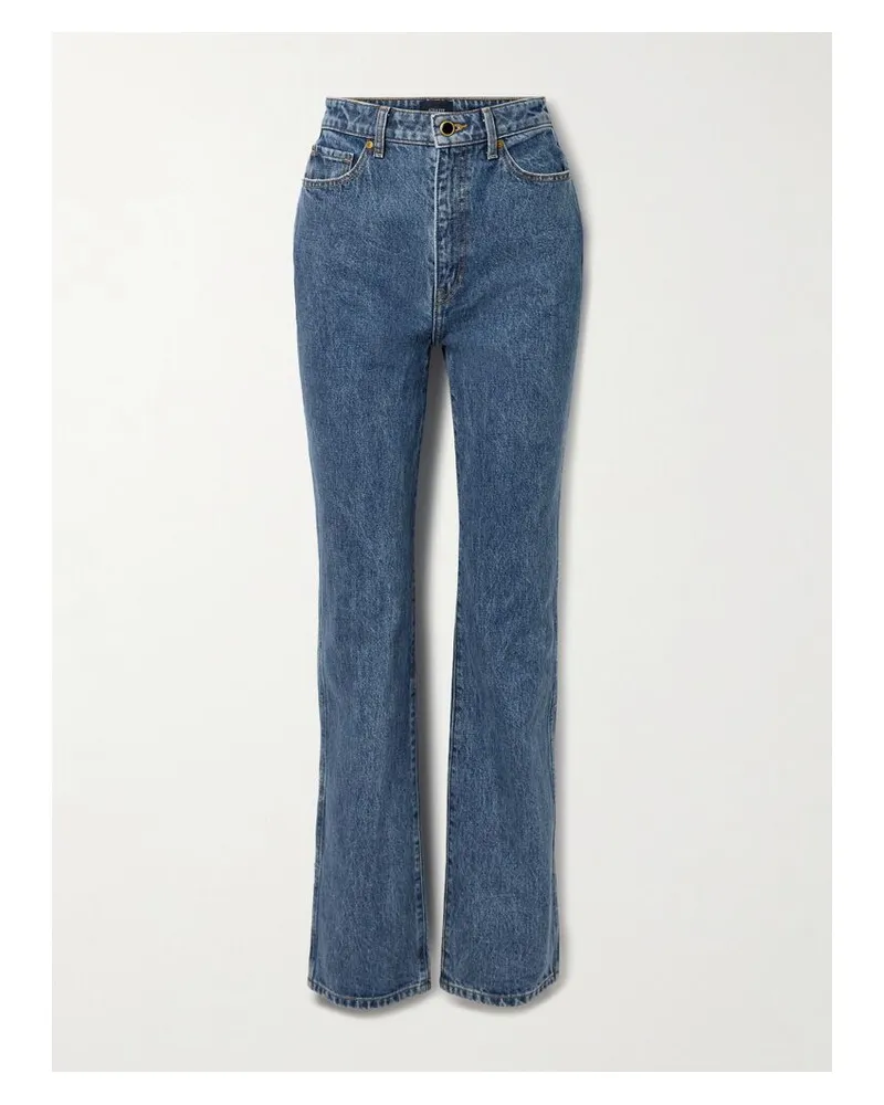 KHAITE Danielle Hoch Sitzende Jeans Mit Schmalem Bein - Blau Blau