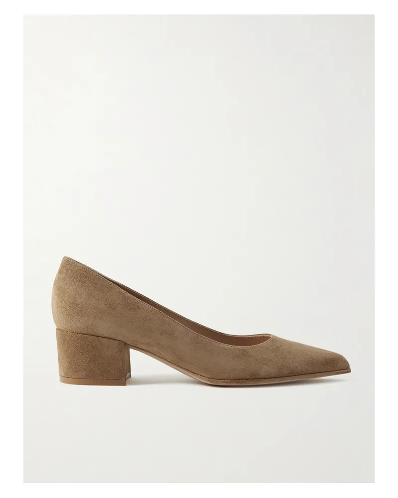 Gianvito Rossi Piper 45 Pumps Aus Veloursleder - Neutral Neutral