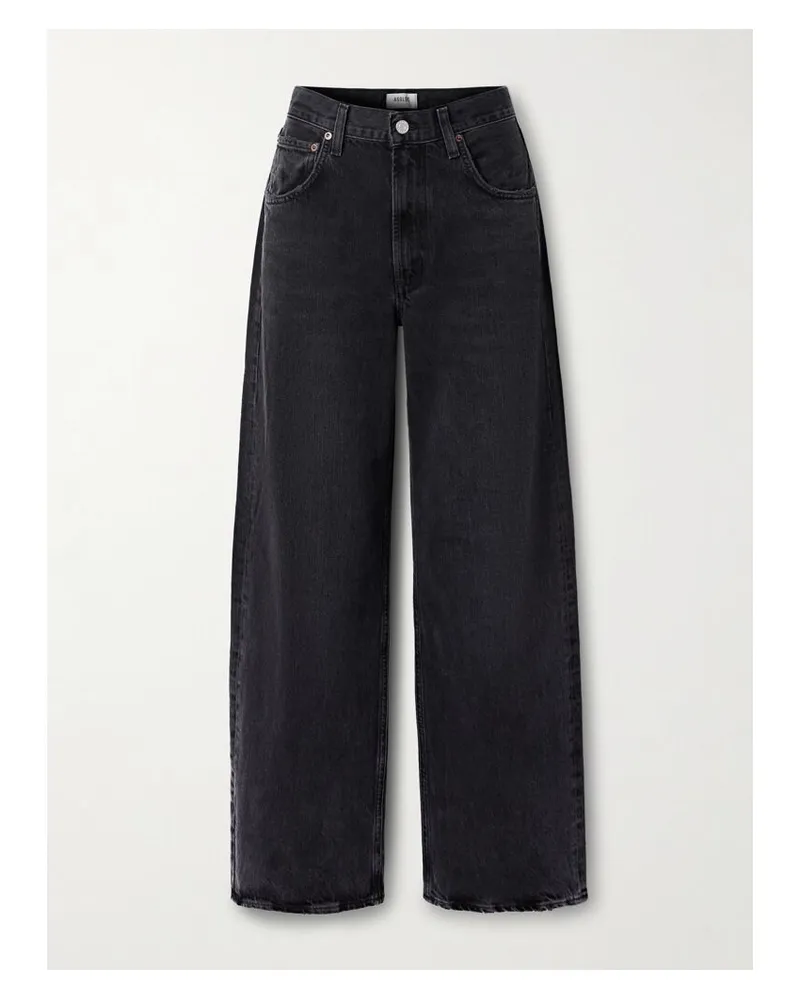 AGOLDE Low Curve Halbhohe Jeans Mit Weitem Bein - Schwarz Schwarz