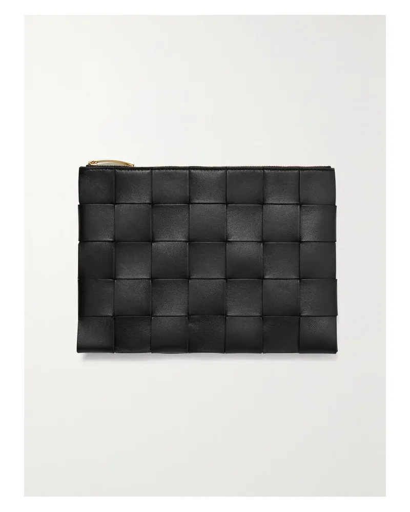 Bottega Veneta Beutel Aus Intrecciato-leder - Schwarz Schwarz