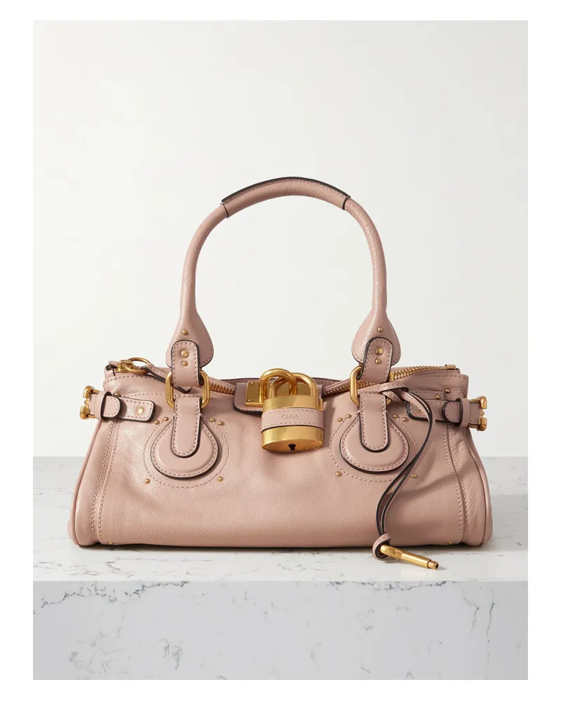 Chloé Paddington Tote Aus Leder Mit Verzierungen - Pink Pink