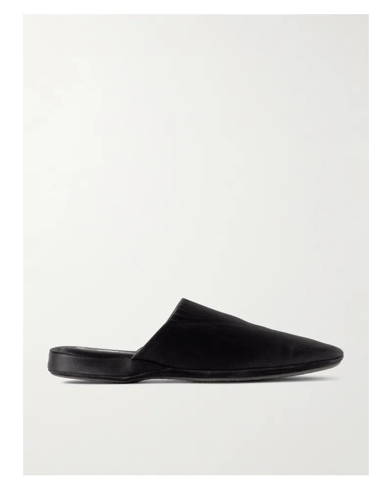 Calvin Klein Hugh Mules Aus Satin - Schwarz Schwarz