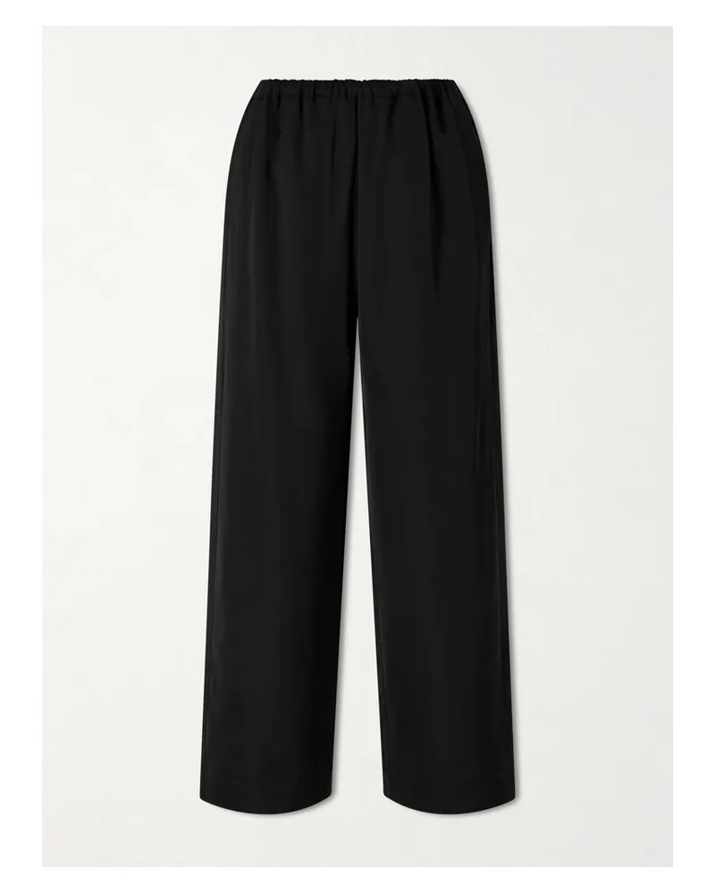 Róhe Jersey Wide-leg Pants - Black Black