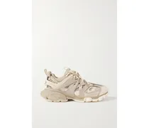Track Sneaker Saus Recyceltem Mesh Und Gummi Mit Logo - Neutral
