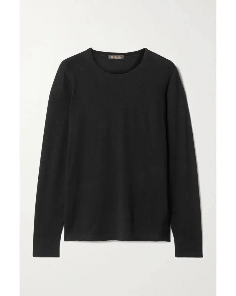 Loro Piana Piuma Kaschmirpullover - Schwarz Schwarz