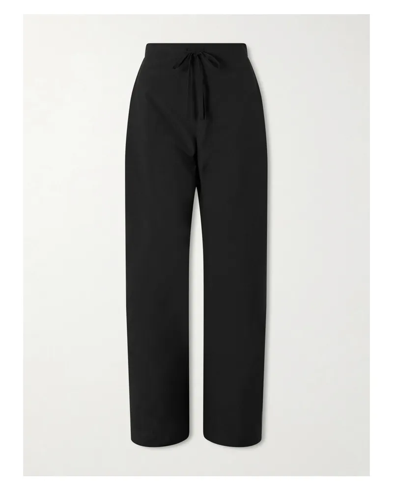 KHAITE Rohen Hose Aus Wolle - Schwarz Schwarz