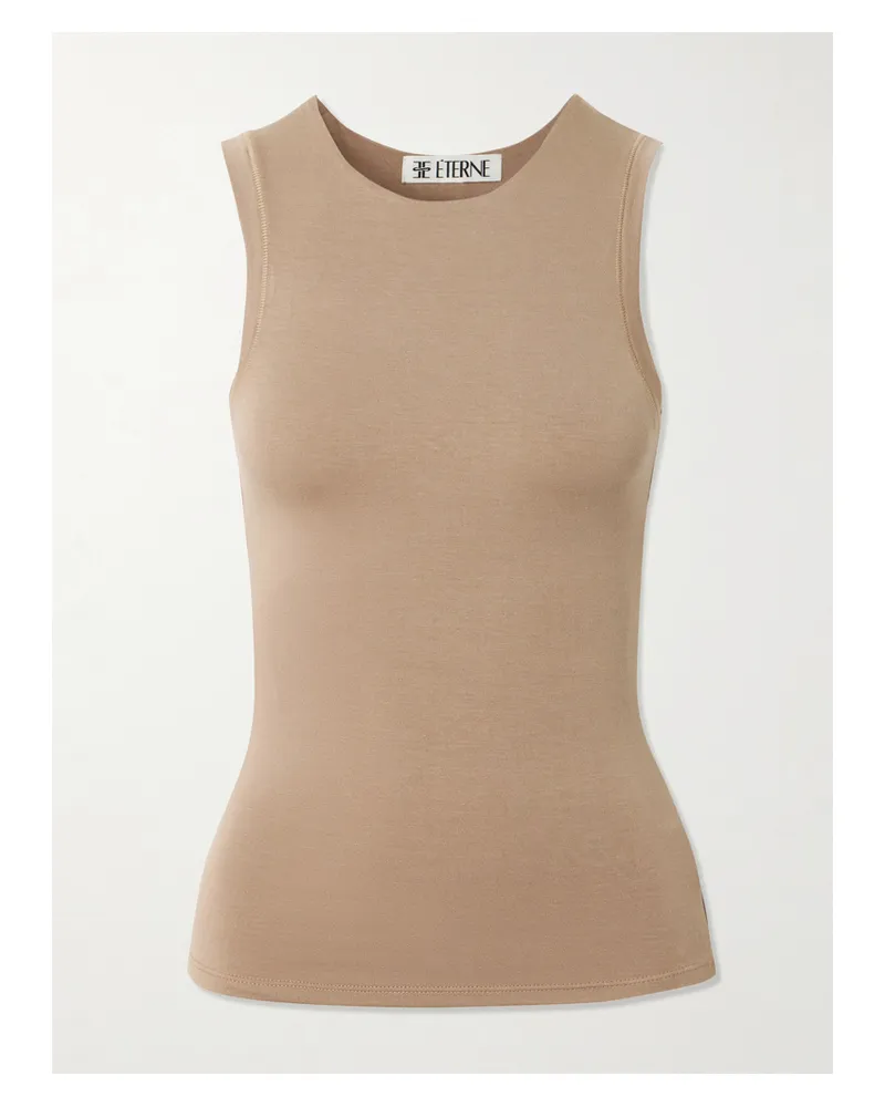 ÉTERNE Tanktop Aus Jersey Aus Einer Modalmischung - Braun Braun