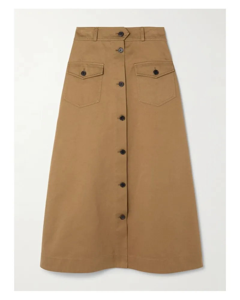 Saint Laurent Midirock Aus Baumwoll-twill - Neutral Neutral