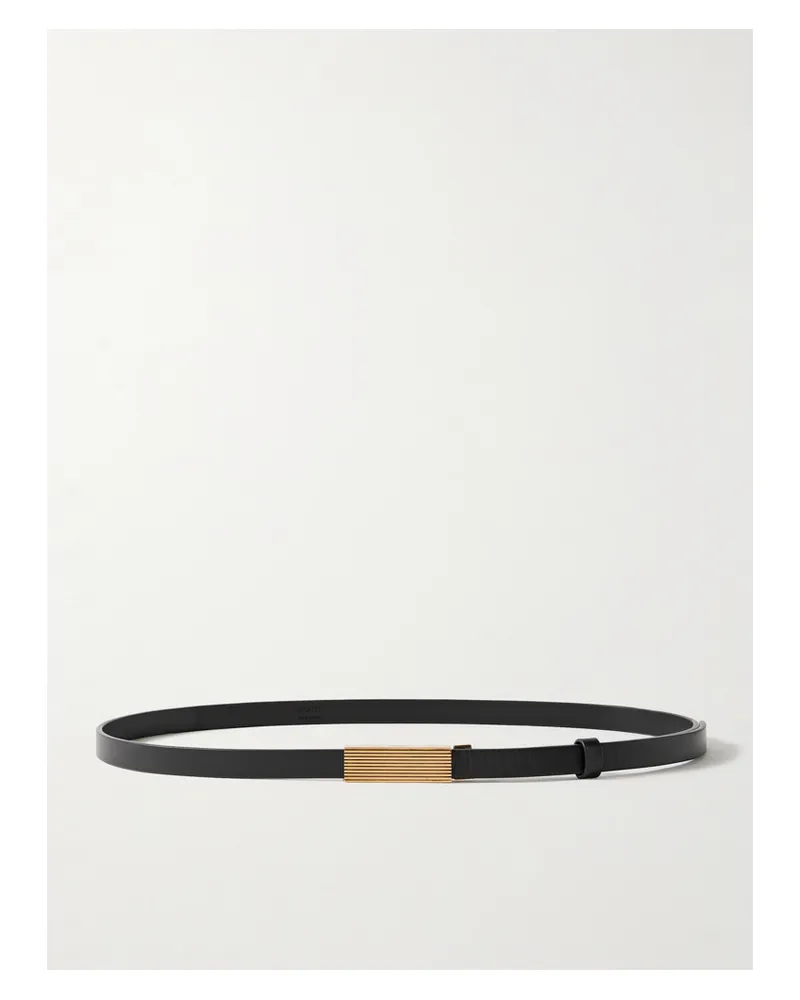KHAITE Empire Leather Belt - Black Black