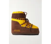 Guest In Residence Icon Low Suede-trimmed Shell Snow Boots - Brown