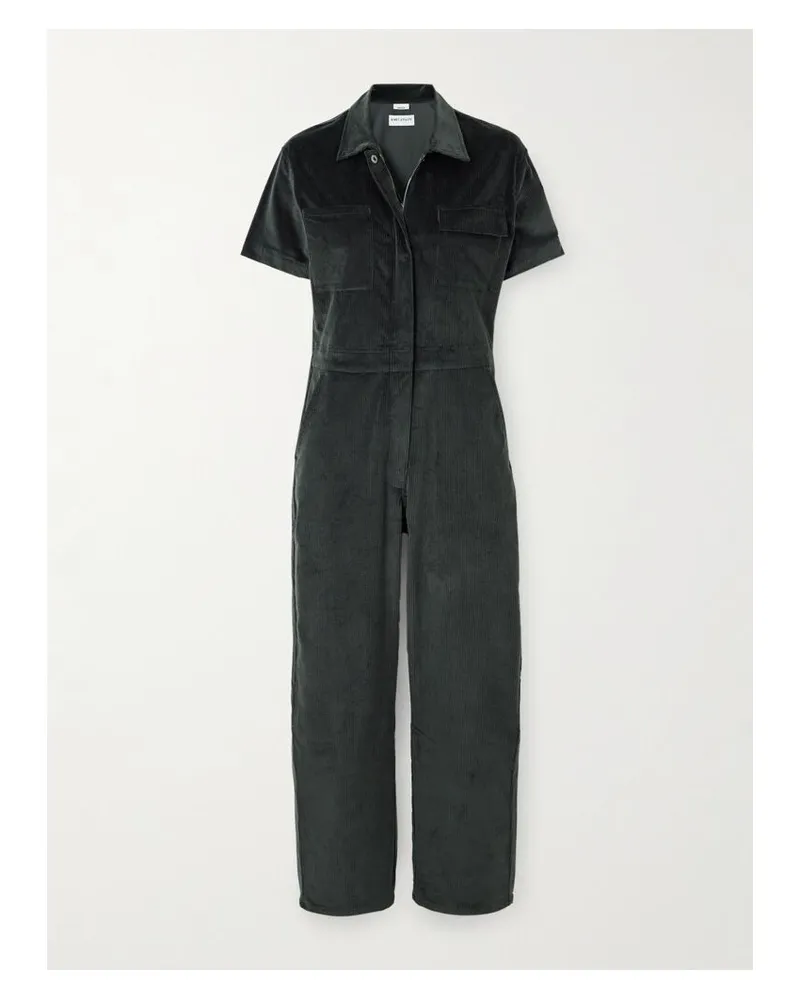 Rivet Utility Worker Jumpsuit Aus Cord Aus Einer Baumwollmischung - Grau Grau