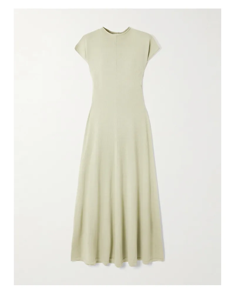 TOVE Lenore Maxikleid Aus Einer Woll-seidenmischung - Grün Grün