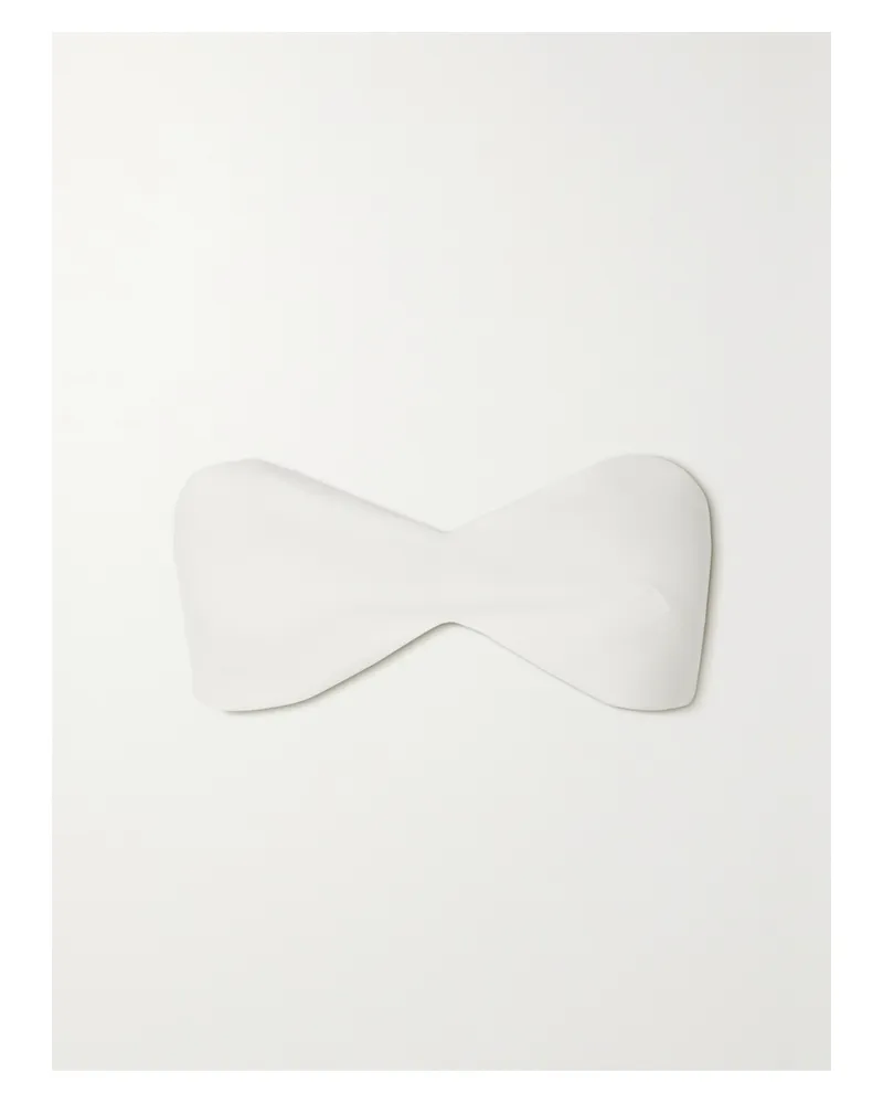 Mônot Diamond Bandeau-bustier Aus Crêpe - Weiß Weiß