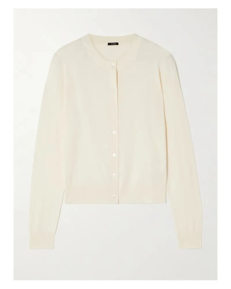Joseph Cardigan Aus Einer Mischung Aus Baumwolle, Kaschmir Und Seide - Elfenbein Elfenbein