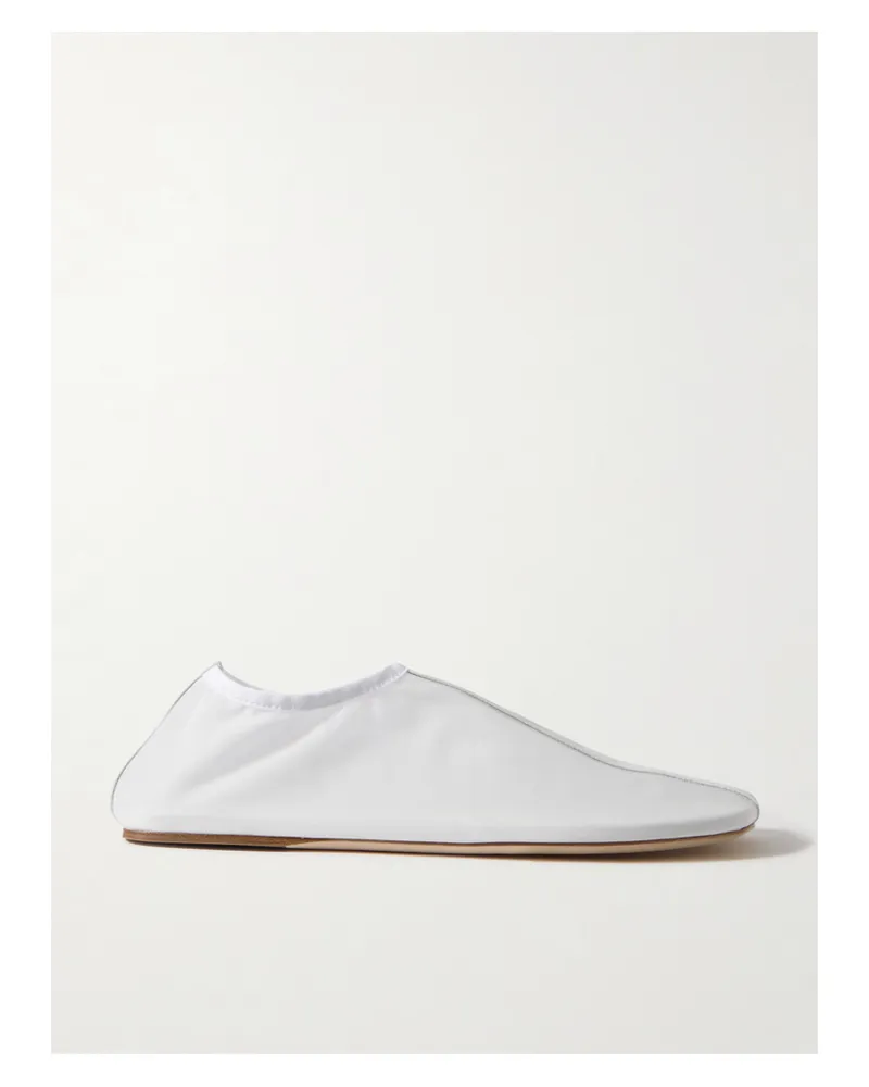 Christopher Esber Flache Schuhe Aus Mesh Mit Lederbesätzen - Weiß Weiß