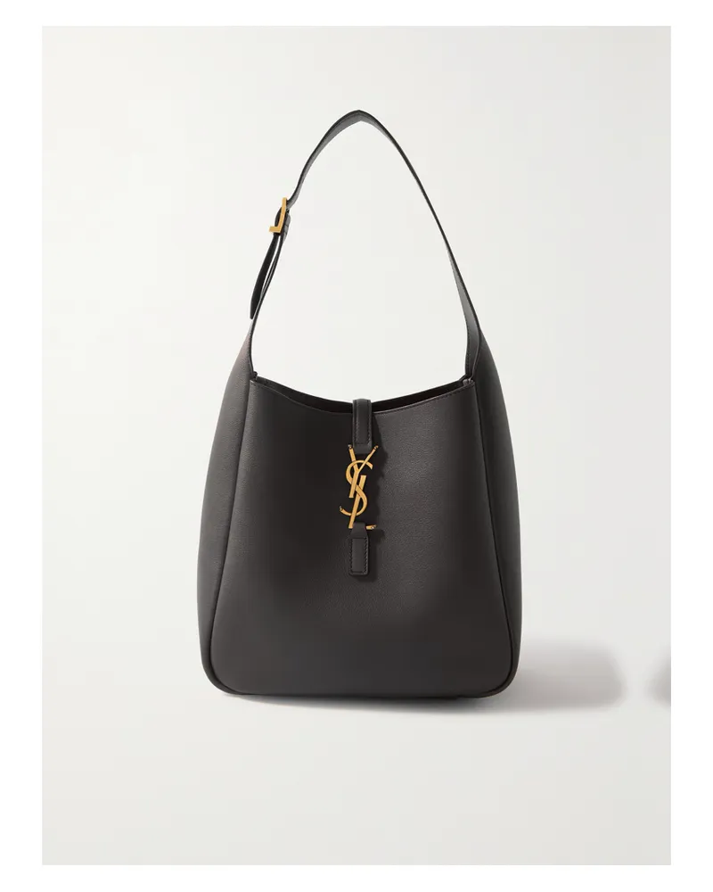 Saint Laurent Le 5 À 7 Supple Small Leather Shoulder Bag - Black Black