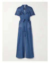 Miguelina Tinsley Jumpsuit aus Baumwoll-chambray Blau