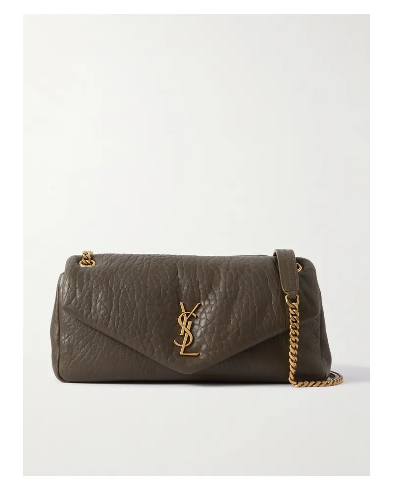 Saint Laurent Calypso Medium Padded Leather Shoulder Bag - Green Green