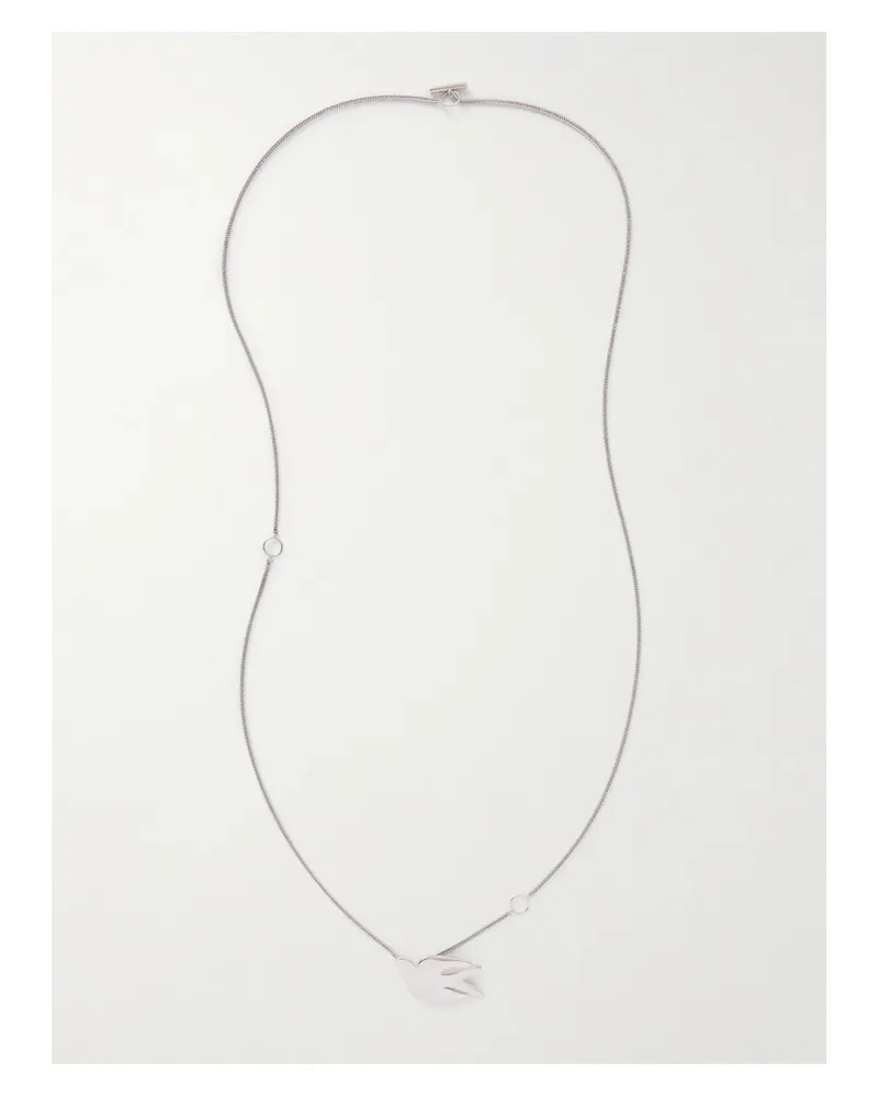 Jil Sander Silberfarbene Kette Silber