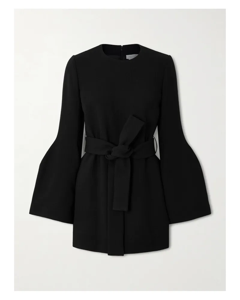 Gabriela Hearst Shandon Tunika Aus Wolle Mit Bindegürtel - Schwarz Schwarz