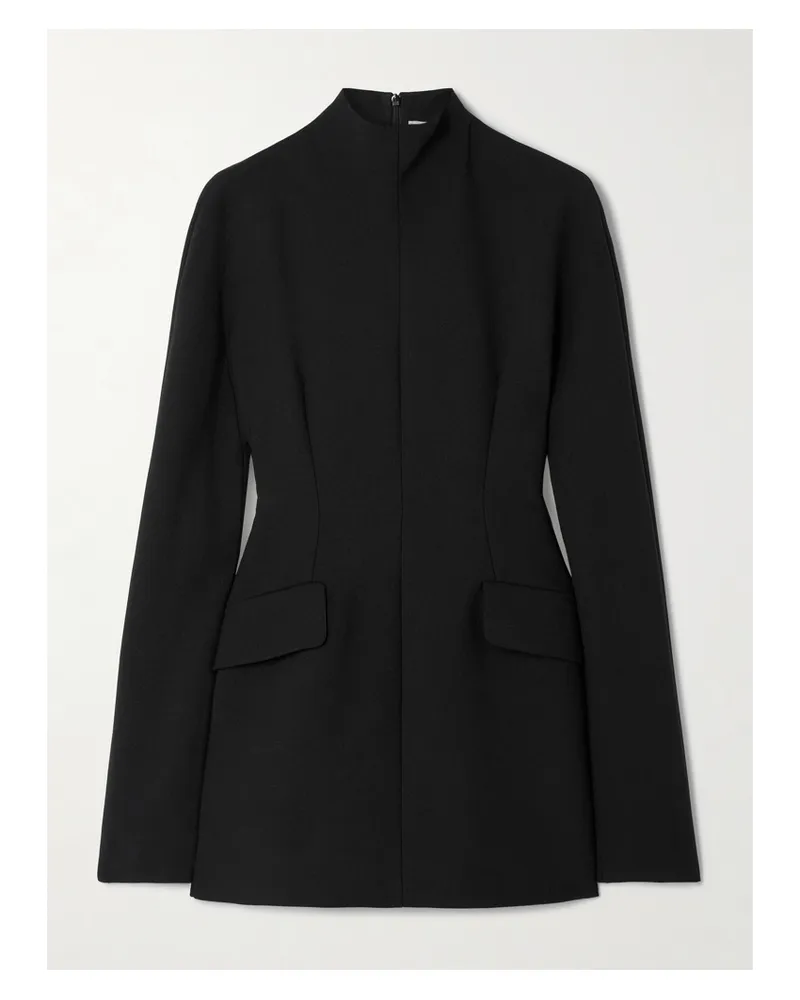 SPORTMAX Tefrite Minikleid Aus Twill - Schwarz Schwarz