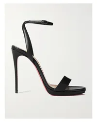 Christian Louboutin Loubi Queen 120 Sandalen aus Leder Schwarz