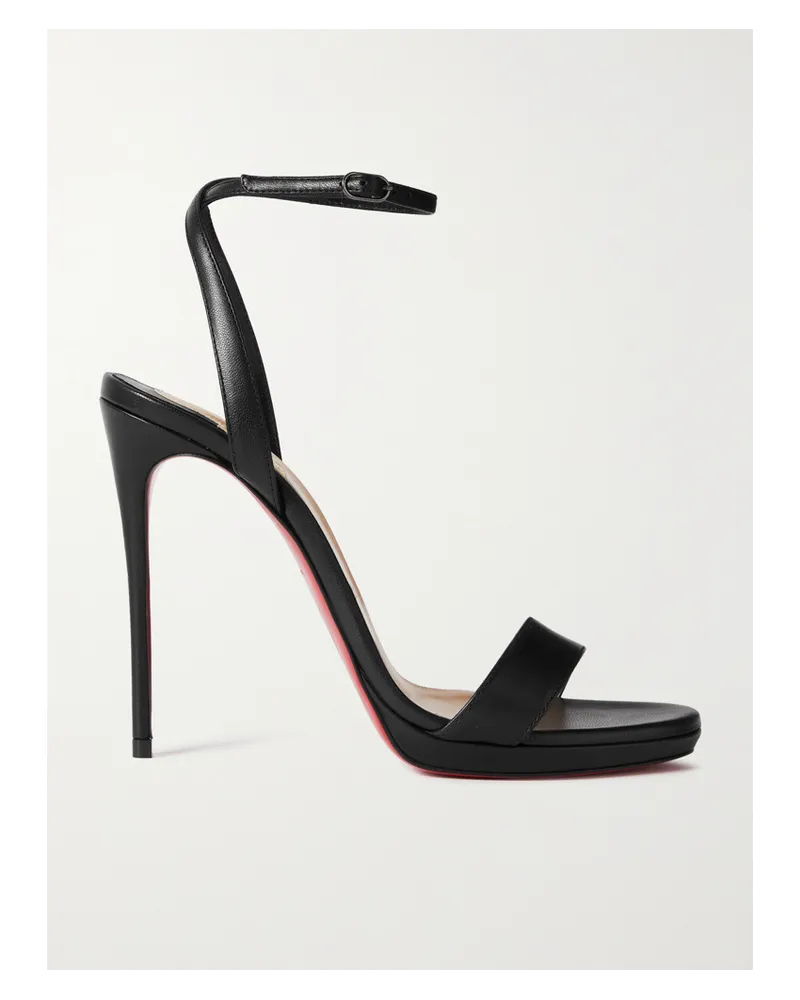 Christian Louboutin Loubi Queen 120 Sandalen aus Leder Schwarz