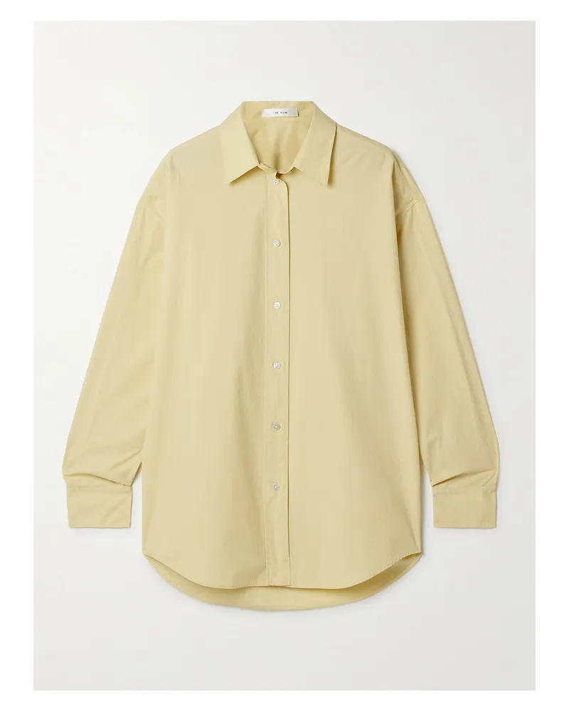 The Row Millerina Oversized-hemd Aus Baumwollpopeline - Gelb Gelb