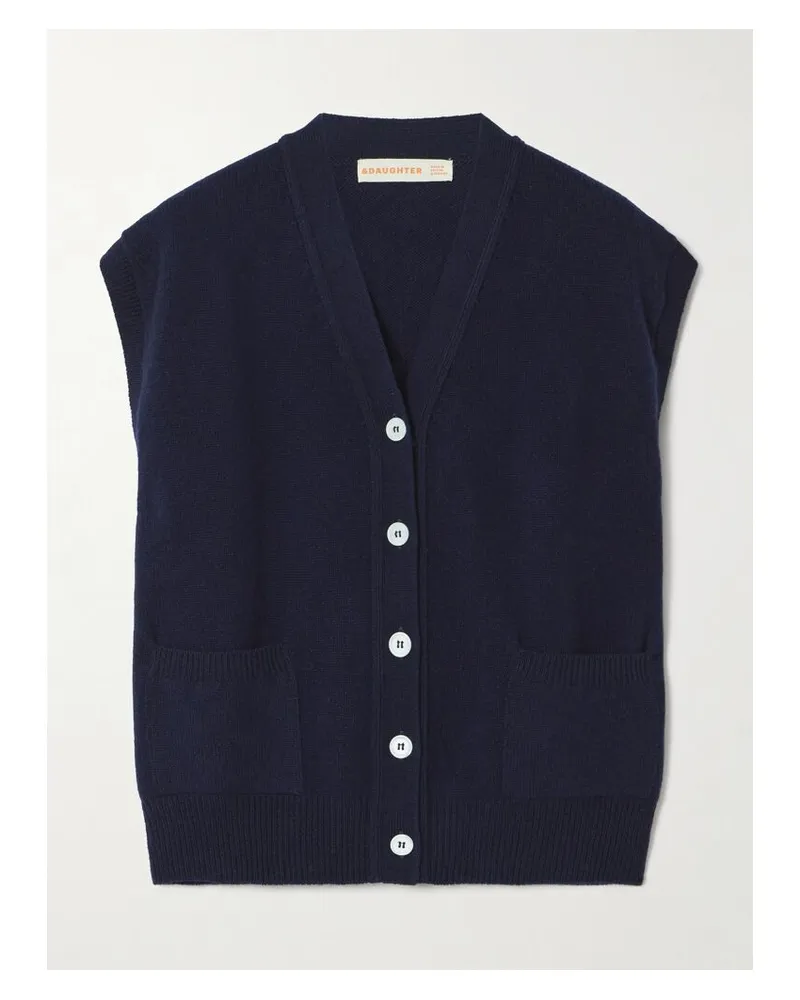 &Daughter Wexford Weste Aus Wolle - Blau Blau