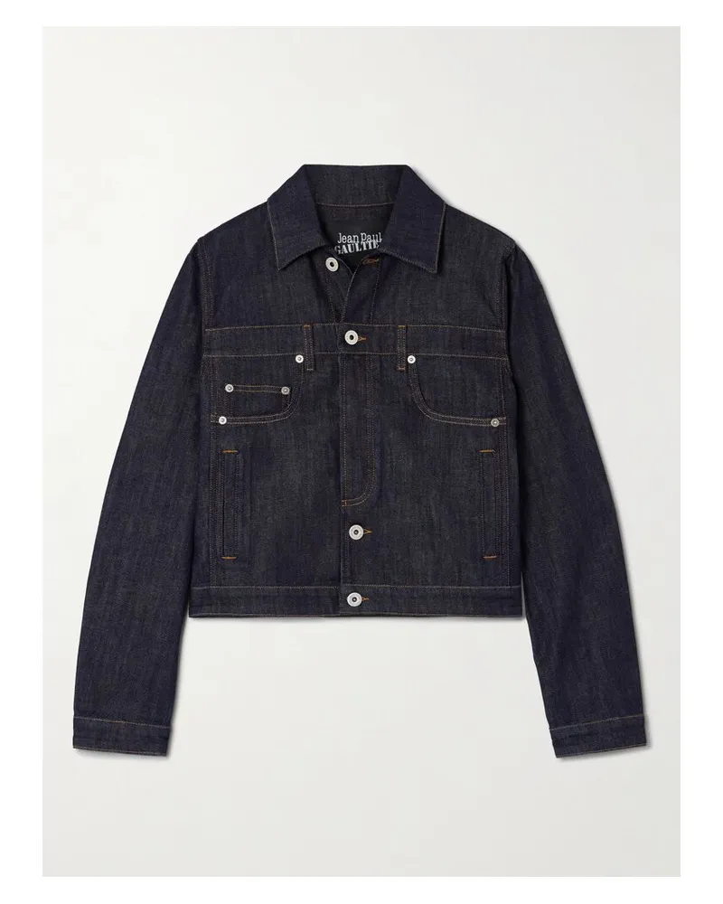Jean Paul Gaultier Jeansjacke Mit Kontrastnähten - Blau Blau