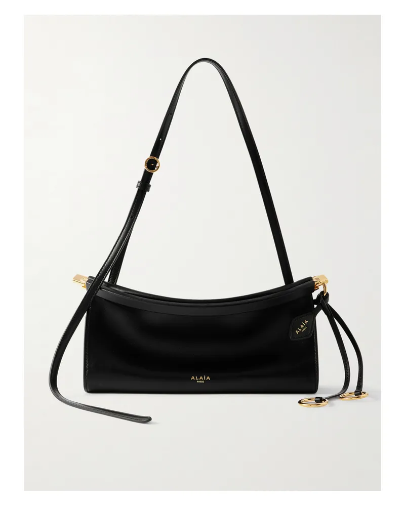 Alaïa Click E/w Small Leather Shoulder Bag - Black Black