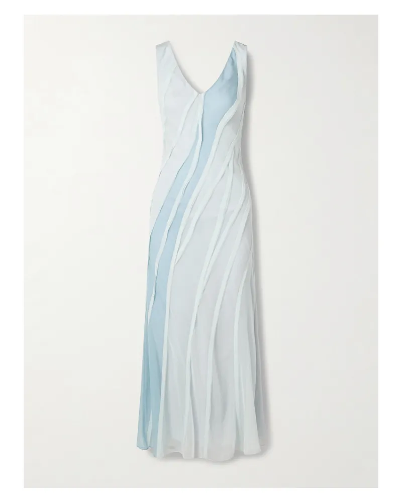 Jason Wu Maxikleid Aus Seidenchiffon - Blau Blau
