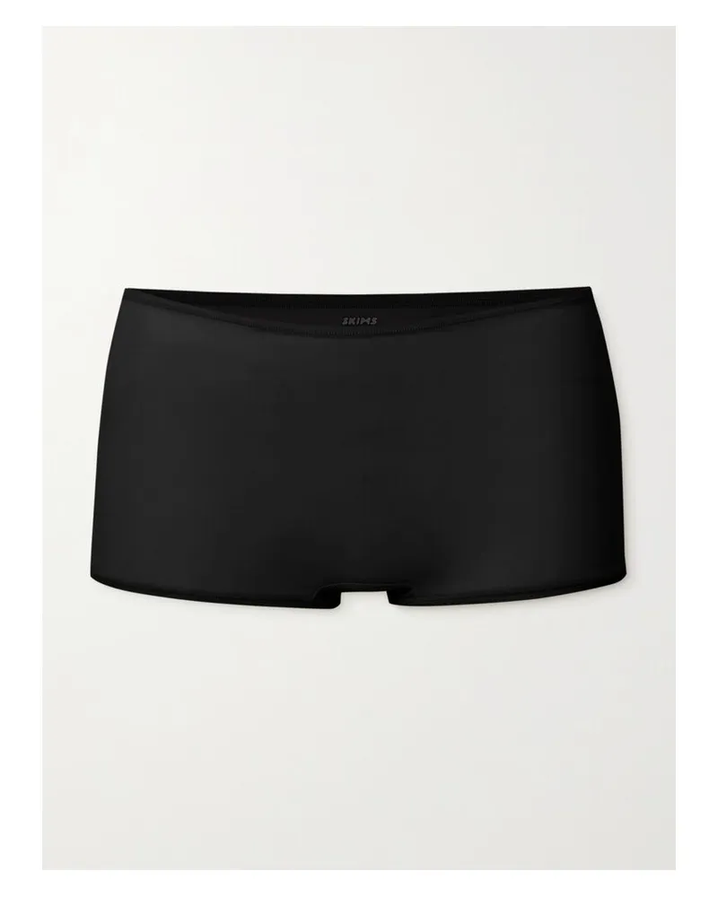 SKIMS Fits Everybody Boy Short – Onyx – Höschen - Schwarz Schwarz