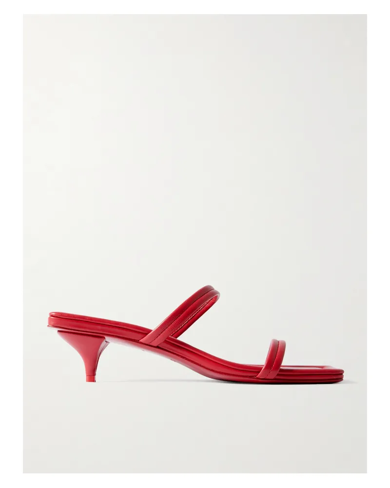 St. Agni Sandalen Aus Leder - Rot Rot
