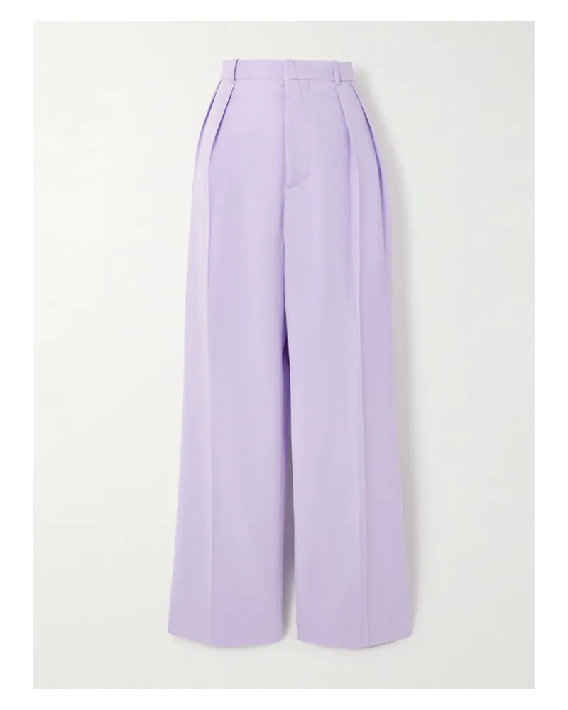 WARDROBE.NYC Bundfaltenhose Aus Grain De Poudre Aus Wolle - Lila Lila